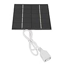 1.2W 5V Solar Panel, Portable USB Solar Panel, Polycrystalline Silicon Small Solar Panels for Outdoor Lights