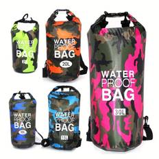 SHEIN pc Camouflage Drifting Waterproof Bag SingleDouble Shoulder Waterproof Bucket Bag Made Of Polyester Lightweight Available In L L L L L L