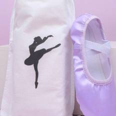 SHEIN PCS Double Drawstring Ballet Dance Bag Canvas Ballet Bag For Girls Ballerina Pointe Shoes Bags Ballet Dance Accessories Dance Shoe Organizer Drawstrin