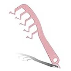 dijiusidy Woman Z Shaped Wide Tooth Professional Comb Volumizer Detangling Curly Combs Adults Kids Hairstyling Home Supplies, Pink