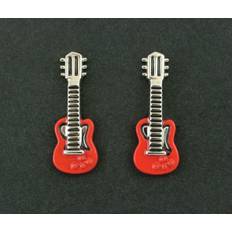 Red Guitar Cufflinks