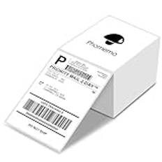 Phomemo 4×6inch Direct Thermal Labels,DHL Shipping Barcode Labels,102mm×152mm White Postage Address Label for Thermal Printer,Compatible with Munbyn,Zebra,Jadens,Nelko,Itari,etc(500Sheets/1Fanfold)