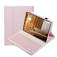 leleyo Tablet Keyboard Case for Lenovo Tab P11 / Lenovo P11 Plus 11 Inch Smart Cover Magnetic with Removable Wireless Bluetooth Keyboard for Lenovo Tab P11 / Lenovo P11 Plus, Pink