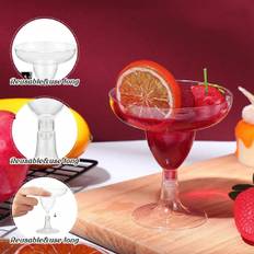SHEIN pcs HighStem Cocktail Red Wine Champagne Glass Suitable For Birthday Parties Gatherings Bars Cold Drinks Juices Ice Cream Sweet Shops Cake Cups Reusab