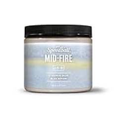 Speedball Mid-Fire Glaze, Blue, 16 Ounce Jar for Pottery and Ceramics