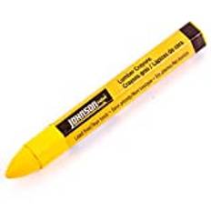 4X Johnson Yellow Wax Lumber Crayon Pens Fade & Weatherproof, Lead Free & Non Toxic for Metal, Wood, Brick, Etc
