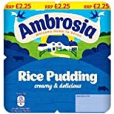 Ambrosia Rice Pudding Pots 4x125g - Case of 3 (Price Marked)