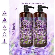 Dead sea collection lavender liquid hand soap - pack of 2 (2000 ml) - moisturizi