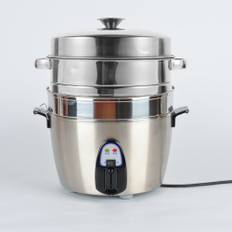Stainless steel binaural bottom steaming rack rice steamer basket vegetable pot