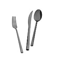 Karaca Tivoli 28 Piece Cutlery Set for 4 People,18/10 Stainless Steel,Dinnerware Silverware,Fork,Spoon,Knife,Dessert Fork,Dessert Spoon,Dessert Knife,Teaspoon,Mirror Polished,Dishwasher Safe