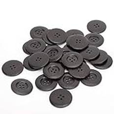 Wood Round Buttons Waterproof Bison 40mm Pack of 30 Sewing Accessories Crafts DIY Coat Clothing