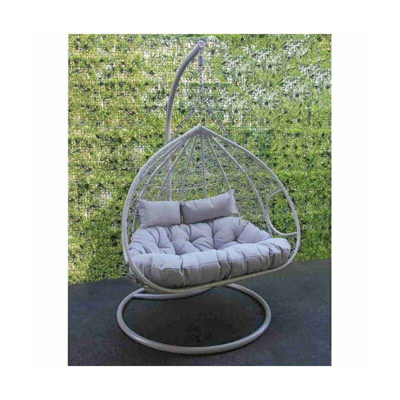 dobbies alps double egg chair