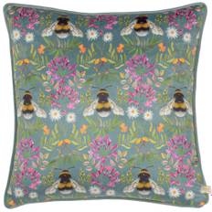 Floral Square Scatter Cushion with Filling (43.0 H x 43.0 W x 10.0 D cm)