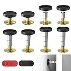 Bed Frame Anti Shake Spacers, Pack of 8, Black, Adjustable Bed Frame, Anti-Shake Tool, Headboard Stopper, Room Wall, Bed Frame, Adjustable Bed Frame with Thread for Beds, Cupboards, Sofas