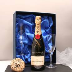 Moet Engraved Champagne Gift Set with Champagne Glasses