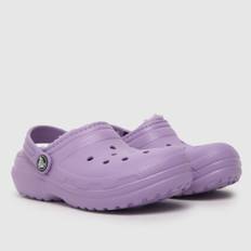 Crocs lilac classic lined clog Girls Junior sandals - Lilac