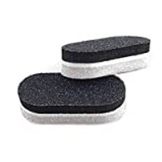 XZING nail file Double-sided Mini Nail File Blocks Colorful Sponge Nail Polish Sanding Buffer Strips Polishing Manicure Tools Nail Styling Tools (Color : Silver, Size : Taille unique)