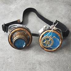 Funky steampunk goggles with colored lenses cyberpunk punk men accessories