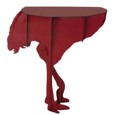 Diva Ostrich Wall Console - Glossy Red - iBride