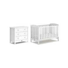 Boori Alice 2 Piece Room Set (with 3 Drawer Chest Changer) - Barley White