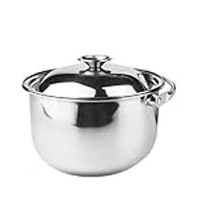 NAMOARLY stainless steel cooking pot egg steamer large pan with lid induction saucepan stainless steel saucepot soup stainless steel basin convenient stew pot kitchen supply pot for home