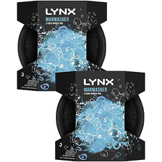 Lynx manwasher exfoliates and gently cleans shower tool for smoother skin 2 pc