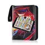 Card Binder Trading Cards Case With 55 Sleeves, 4-Pocket Card Book Holder  Fits 440 Cards for TCG Game Cards Collection, Sports Trading Cards  Collector Album Dragon 440cards