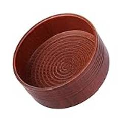 HELEVIA Exquisite Wooden Bowl for Rich Lathering and Facial Cleansing Rituals - Ideal for Men ' S Grooming Routine