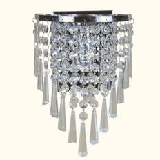 Semi Circular Wall Light Lamp Lighting in Crystal for Living Room Bedroom