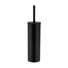 Kartell Nero Matt Black Wall Mounted Toilet Brush and Holder