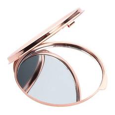 Dual side makeup mirror dormitory bathroom round folding mirrors rose golden