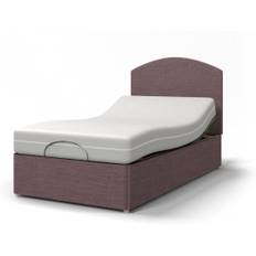 Electric Adjustable Bed with Memory Foam Mattress - Choice of Headboards, Sizes & Colours - brown (Small Double (4'))
