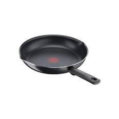 Tefal Day By Day ON Frying Pan 28 cm Deep Form Gas Electric Ceramic Hobs Effortless Cleaning Non-Stick Coating Spout Thermal Signal Black