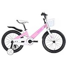 JIAQIWENCHUANG Kids Bicycle 5-10 Years Old 16/18 Inch Bike for Boys and Girls(Color:Pink,Size:18 inches)