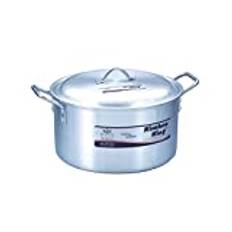 Kitchen King Stock Pots Cooking Boiling Pans Deep Catering Stockpots Casserole 7/8/9/10/11/12/13/14/15/16" Inch (10 inch)