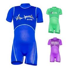Bare Kids 1mm Dolphin Floaty Suit Float Wetsuit Toddlers Flotation Swimming Snorkeling - Purple / 6 yrs (45-60 lbs)