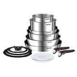 Tefal Ingenio Emotion Stainless Steel Pans, Lids & Utensils Set, 22 Piece