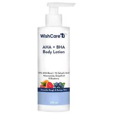 Wishcare 10% aha + 1% bha body lotion - smooths rough & bumpy skin (200ml)