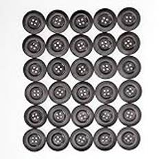 EternalCrafts Coat Buttons Round Wood Buttons, 30 Pack, 40mm, DIY Crafts Coat Clothing Accessory Waterproof Bison