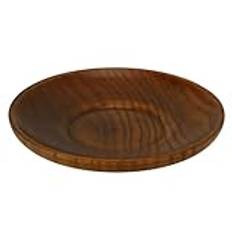 Ciieeo 4pcs Small Wooden Plate Home Plates Restaurant Wood Plates Sauce Plate Seasoning Dishes Round Shaped Plate Wooden Rice Bowl Wood Dish Vinegar Bowls Soup Bowls Versatile Plate