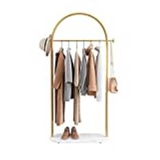 IMYOGI Exquisite Clothes Rail Rack Gold Clothing Rack Clothes Rack with Marble Base Coat Racks for Boutiques Can Hang Jacket Garment Hat Scarf Organize Shoes/Gold/60cm