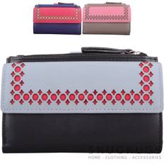 Ladies / womens leather multi-colour credit card / money / coin purse / holder