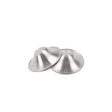 Silver Nipple Shields, Boboduck Silver Cups for Breastfeeding, Breast Shields for Nursing Newborns, Essentials Nipple Guards and Pads, 999 Silver -