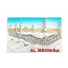 Madinah Saudi Arabia Refrigerator Magnet Travel Souvenir Fridge Decoration Magnetic Sticker Hand Painted Craft Collection