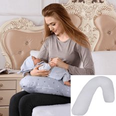 SHEIN VShaped MultiFunctional Maternity Nursing Pillow Travel Breastfeeding Pillow For Mom