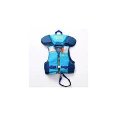 (18016c blue, for 35 to 85 lbs) Child Life Jacket Kid Swim Trainer Life Vest PFD with Head Supportive Swimsuit