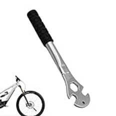 Fiakup Pedal Wrench,Professional Bicycle Wrench with 15mm, 9/16-inch, 24mm Hexagon Holes - Multifunctional Precise Fitting Bicycle Spanner Repair Tool, Extra Long Handle