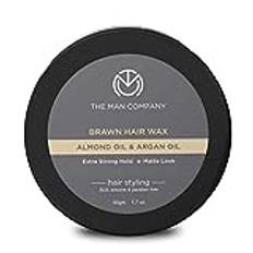 Brawn Hair Wax - Almond & Argan oil for The Man Company extra strong hold and matte effect all day