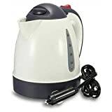 830W ELECTRIC WHITE 1 LTR KITCHEN CORDLESS KETTLE CARAVAN TRAVEL HOT WATER  JUG