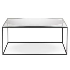 Observe Coffee Table 89x89 cm, Clear-glass / Mirror Glass